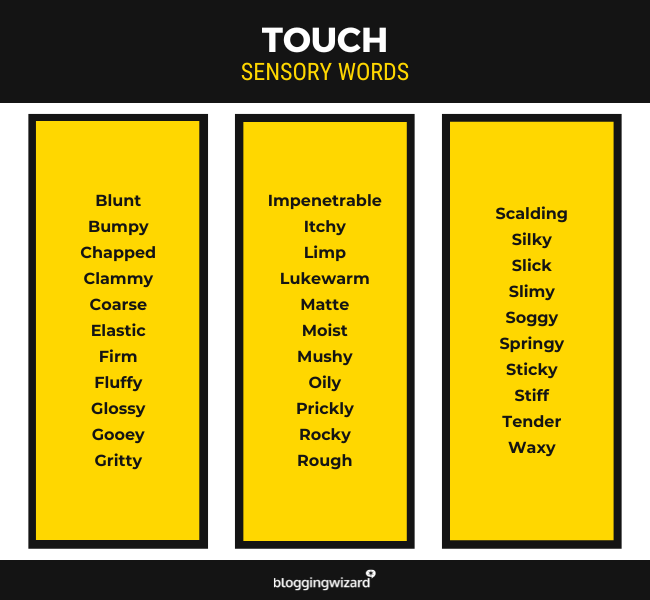 04 Touch sensory words