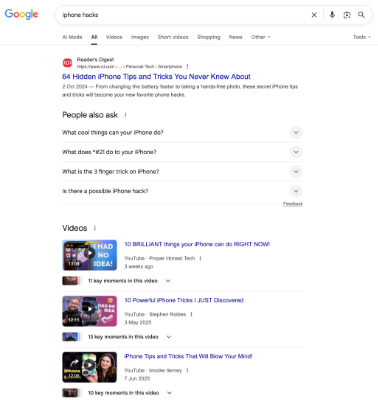 11 iphone hacks google search — private browsing