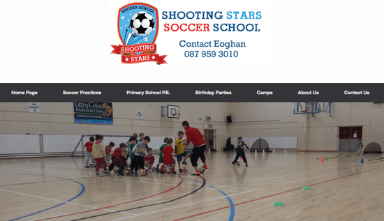 18 shooting star soccer school - alliteration