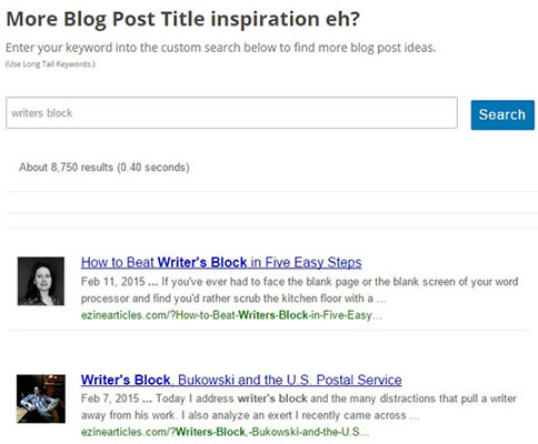 Blog Title Inspiration