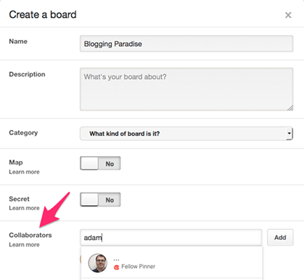 Create Group Board