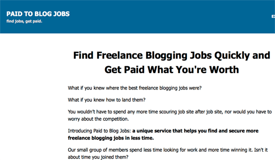 paid to blog