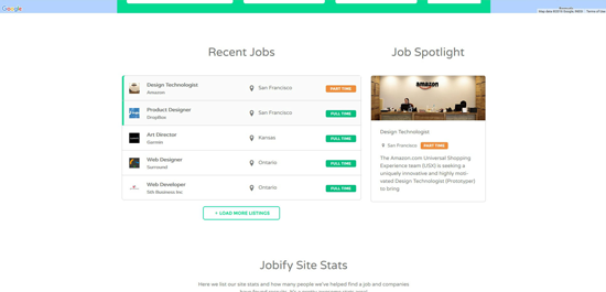 Jobify Job Listings