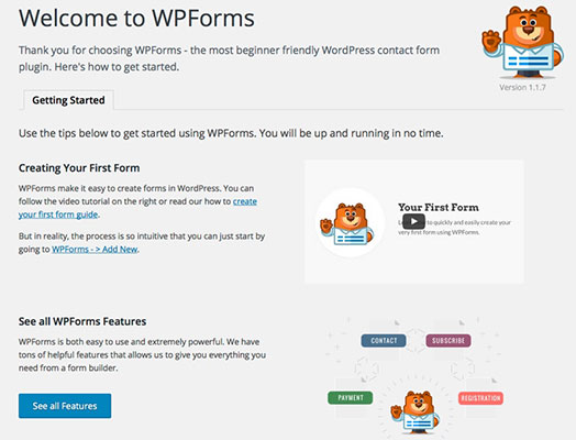 WPForms Welcome