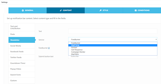 Add Notification Bars To Grow Your Email List With WP Notification Bar Pro