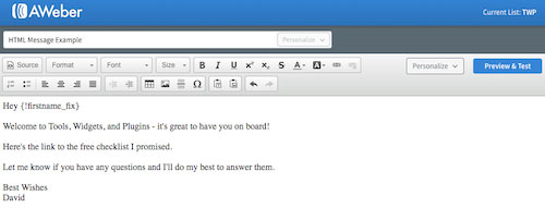 aweber-html-editor