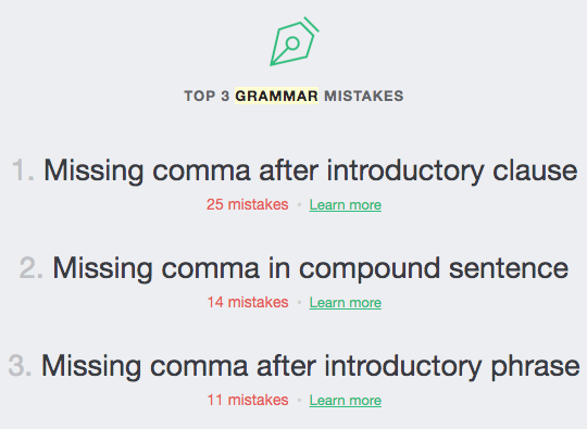 grammarly mistakes