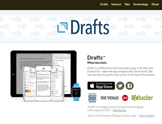 Drafts iOS