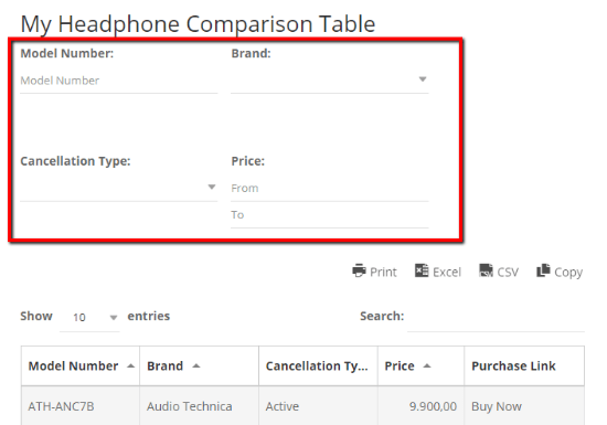 Sorting And Filtering