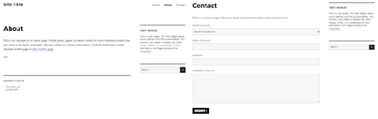 WordPress.com About Contact Page