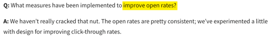 Keyword Open Rates 2