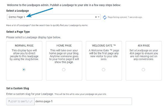 Plugin Log Into Leadpages