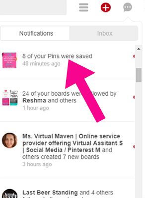 x pins were saved - how to get more followers