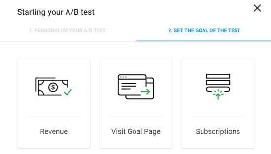 Set Goal Of Your Test