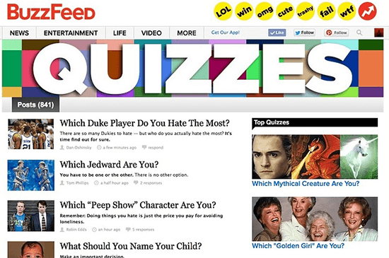 BuzzFeed Quizzes