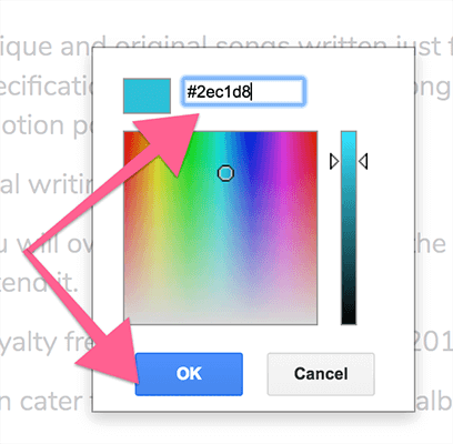 Enter Hex Color Code