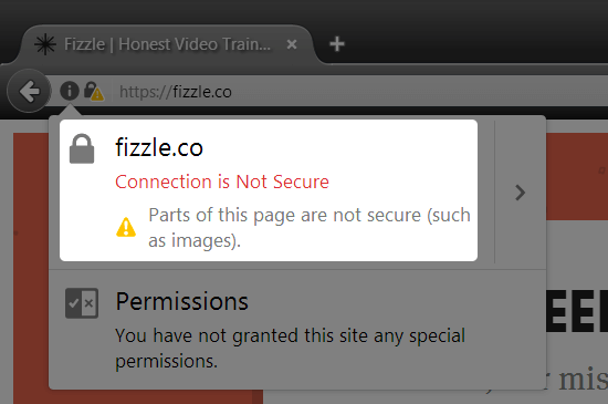 Fizzle.co Connection Not Secure