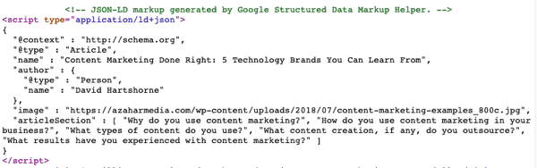 structured data markup helper 11