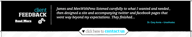 MenWithPens Footer Client Testimonial