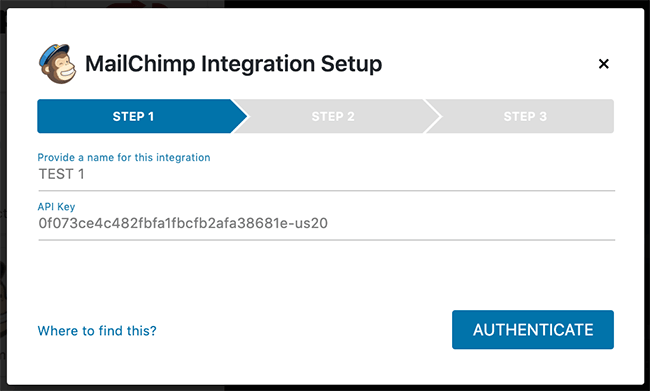 13 MailChimp integration