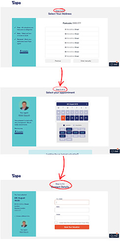 Yopa Lead Capture Form Page