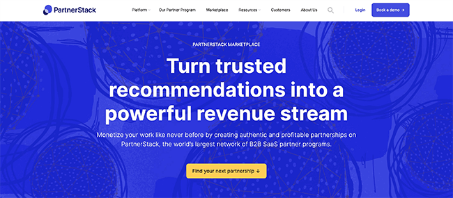 New PartnerStack Marketplace Homepage