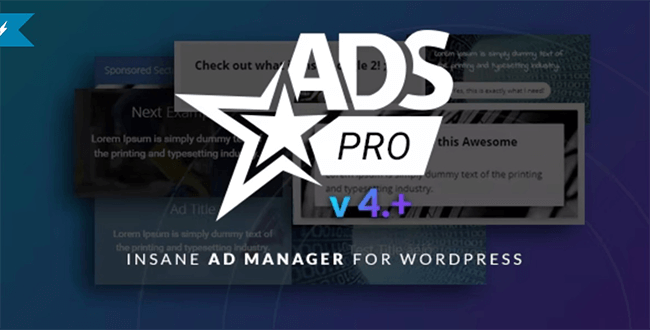 Ads Pro Plugin v4 Homepage