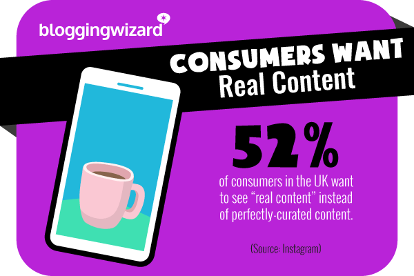 4 Les consommateurs veulent du contenu réel