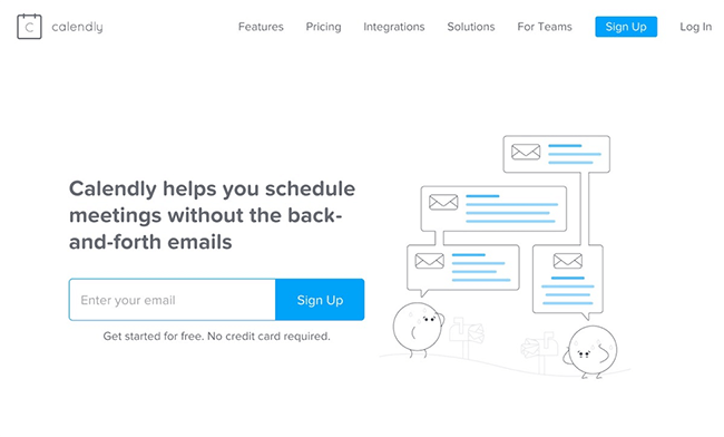 Calendly Homepage