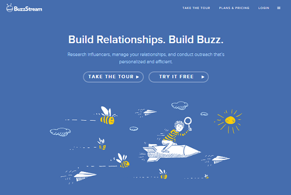 buzzstream homepage