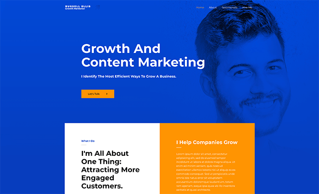 03 Growth Marketer website template