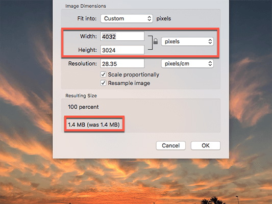 5.3 image dimensions