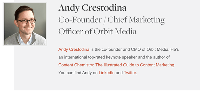 Andy Crestodina Author Bio