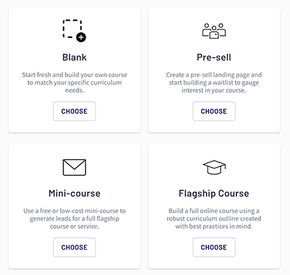 Thinkific - Course templates