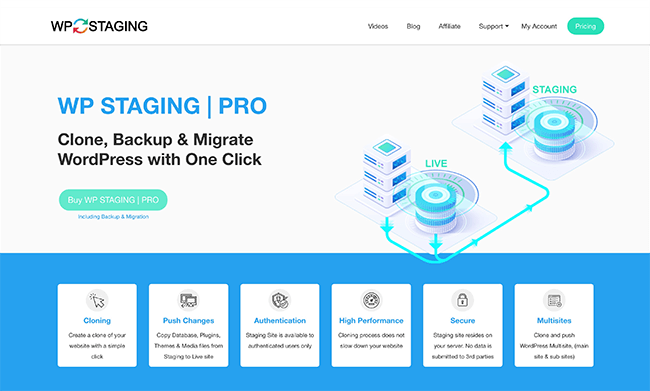 WP Staging Homepage