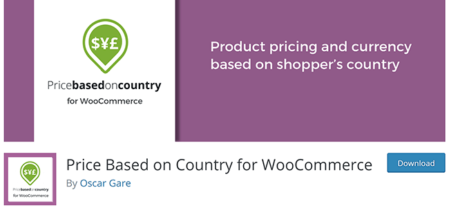 price based on country for woocommerce