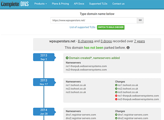 Complete DNS homepage