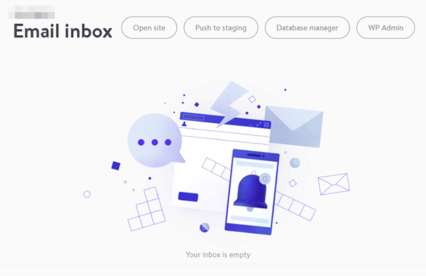 DevKinsta email inbox