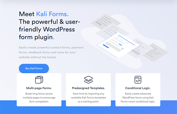 kali forms wordpress plugin