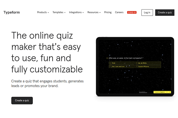 typeform quiz maker