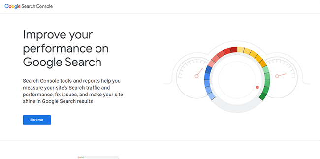 Google Search Console Homepage