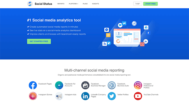 Homepage - Social Status