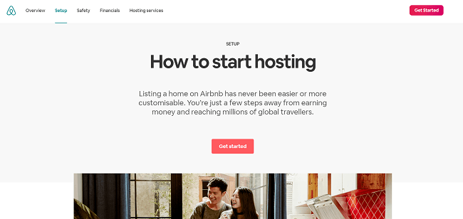 Airbnb - Become a host side hustle idea