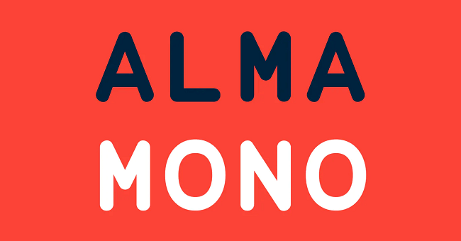 Alma Mono Monospaced Font