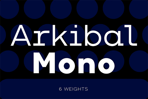 Arkibal Mono Monospaced Font