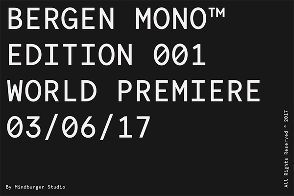 Bergen Mono Monospaced Font