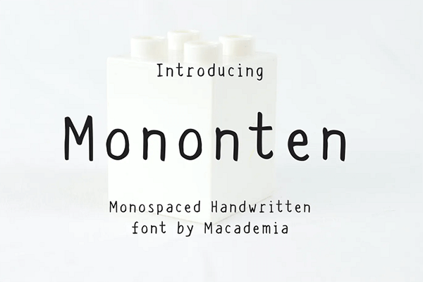 Mononten Monospaced Font