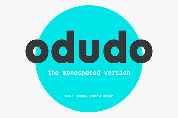 Odudo Monospaced Font