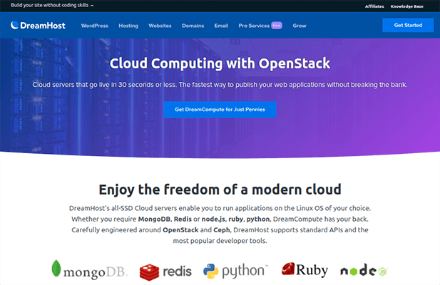 dreamhost cloud hosting