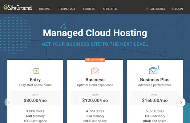 siteground cloud hosting